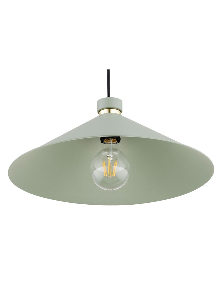 Industrial pendant lamps - Argon NASHVILLE pendant lamp 1 pł. 1x15W (max) sage structure brass elements 4694 - product kolory-swiatla.pl 3