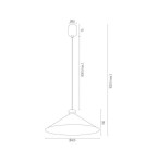 Industrial pendant lamps - Argon NASHVILLE pendant lamp 1 pł. 1x15W (max) sage structure brass elements 4694 - product 7