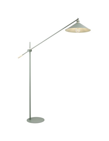 Argon NASHVILLE floor lamp 1 pł. 1x15W (max) sage structure brass elements 4733