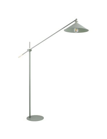 Argon NASHVILLE lampa podłogowa 1 pł. 1x15W (max) szałwia struktura elementy mosiądzowane 4733 - produkt 2