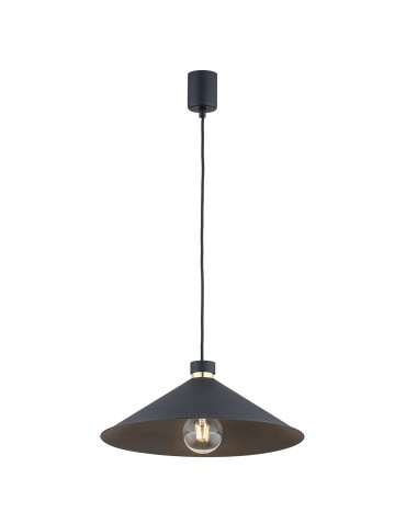 Argon NASHVILLE pendant lamp 1 pł. 1x15W (max) black structure brass elements 4695