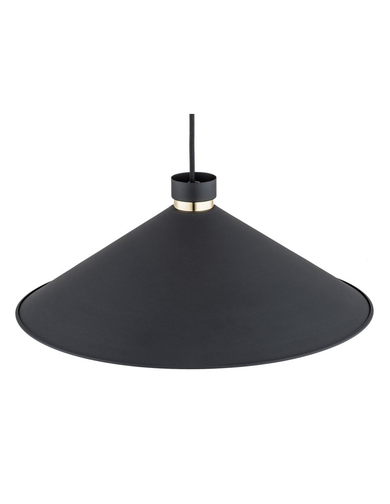 Industrial pendant lamps - Argon NASHVILLE pendant lamp 1 pł. 1x15W (max) black structure brass elements 4695 - product kolory-swiatla.pl 4