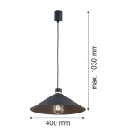 Industrial pendant lamps - Argon NASHVILLE pendant lamp 1 pł. 1x15W (max) black structure brass elements 4695 - product 6