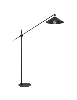Argon NASHVILLE lampa podłogowa 1 pł. 1x15W (max) czarny struktura elementy mosiądzowane 4732 - produkt 2