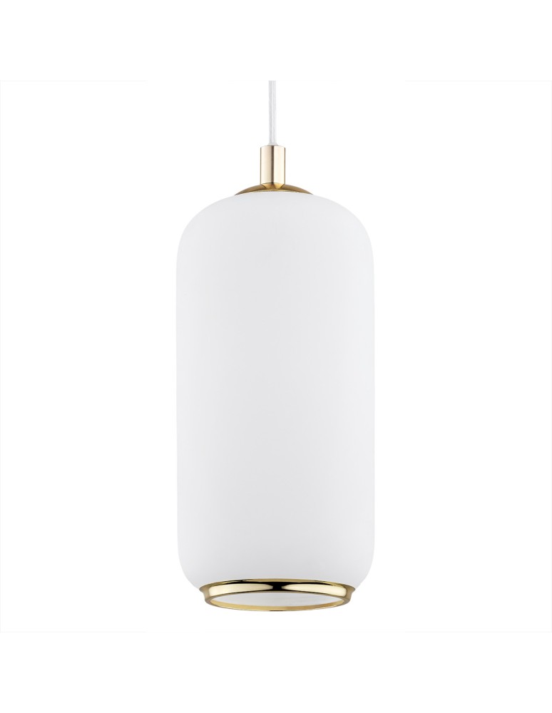 Single pendant lamps - Argon PALLADO 1 fl. pendant lamp 1x15W (max) opal matt brass 4993 - product kolory-swiatla.pl 3