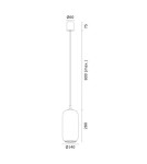 Single pendant lamps - Argon PALLADO 1 fl. pendant lamp 1x15W (max) opal matt brass 4993 - product 6