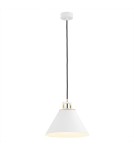 Industrial pendant lamps - Argon ORTE pendant lamp 1 pł. 1x15W (max) white structure brass elements 4914 - product 1