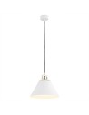 Argon ORTE pendant lamp 1 pł. 1x15W (max) white structure brass elements 4914