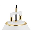 Industrial pendant lamps - Argon ORTE pendant lamp 1 pł. 1x15W (max) white structure brass elements 4914 - product 5
