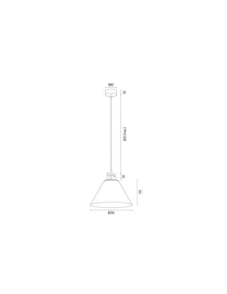 Industrial pendant lamps - Argon ORTE pendant lamp 1 pł. 1x15W (max) white structure brass elements 4914 - product kolory-swiatla.pl 8