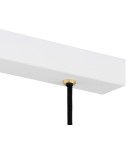 Argon ORTE lampa wisząca 3 pł. 3x15W (max) biały struktura elementy mosiądzowane 6173