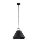 Industrial pendant lamps - Argon ORTE pendant lamp 1 pł. 1x15W (max) black structure brass elements 4915 - product 3