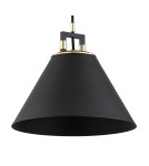 Pendant lamps - Argon ORTE 3 fl. pendant lamp 3x15W (max) black structure brass elements 6174 - product 5