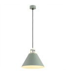 Industrial pendant lamps - Argon ORTE pendant lamp 1 pł. 1x15W (max) sage structure brass elements 4916 - product 1