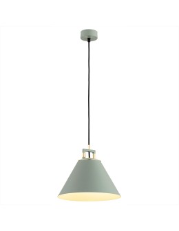 Argon ORTE lampa wisząca 1 pł. 1x15W (max) szałwia struktura elementy mosiądzowane 4916