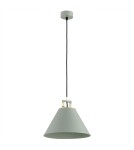 Industrial pendant lamps - Argon ORTE pendant lamp 1 pł. 1x15W (max) sage structure brass elements 4916 - product 3