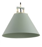 Industrial pendant lamps - Argon ORTE pendant lamp 1 pł. 1x15W (max) sage structure brass elements 4916 - product 4