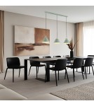 Pendant lamps - Argon ORTE 3 fl. pendant lamp 3x15W (max) sage structure brass elements 6177 - product 2