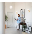 Wall lamps spheres - Argon PALOMA 8502 glass, brass - product 3