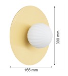 Wall lamps - Argon PALOMA 8503 glass, brass - product 6