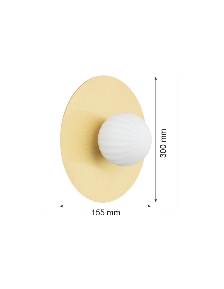 Wall lamps - Argon PALOMA 8503 glass, brass - product kolory-swiatla.pl 6