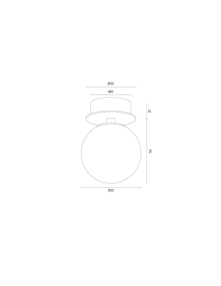 Wall lamps spheres - Argon PALOMA 8504 glass, brass - product kolory-swiatla.pl 7