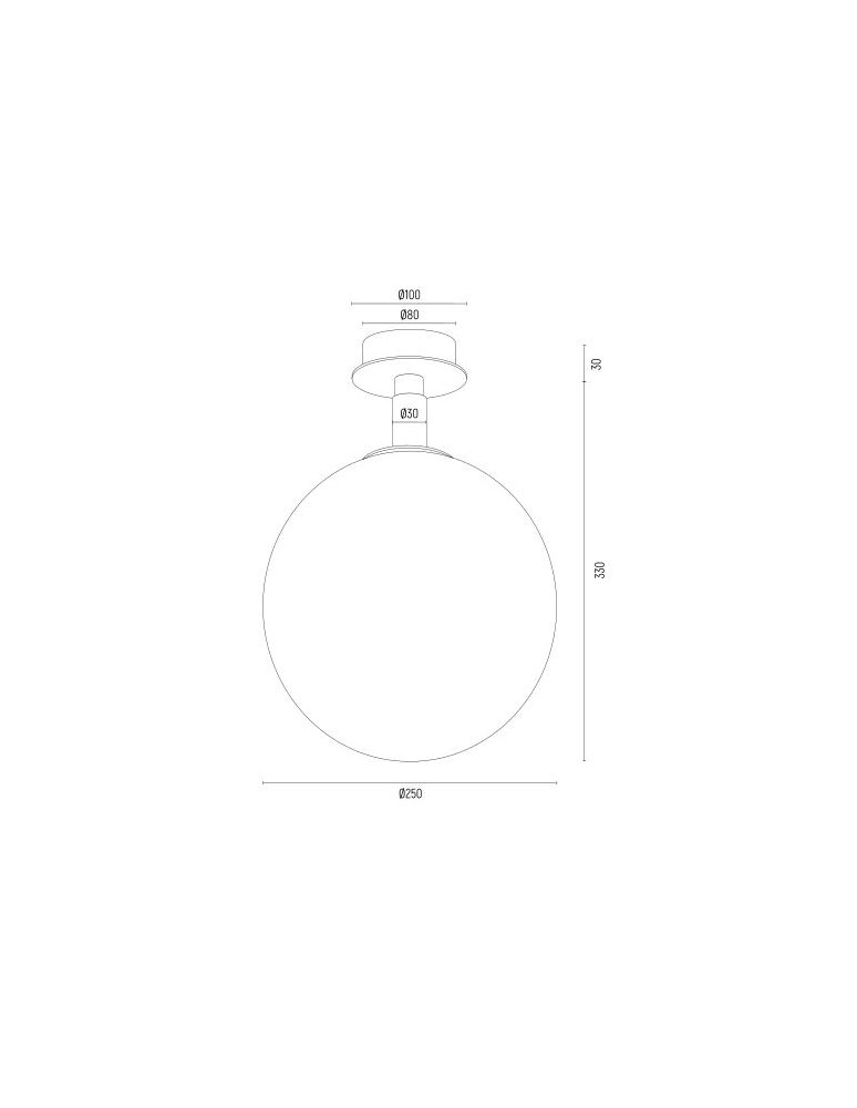 Ceiling lamps spheres - Argon PALOMA 8505 glass, brass - product kolory-swiatla.pl 7