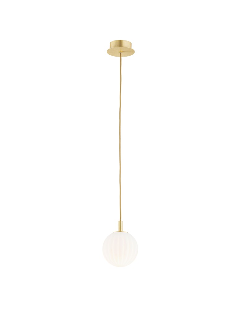 Pendant lamps spheres - Argon PALOMA 8506 glass, brass - product kolory-swiatla.pl 1