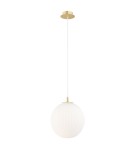 Pendant lamps spheres - Argon PALOMA 8507 glass, brass - product 1