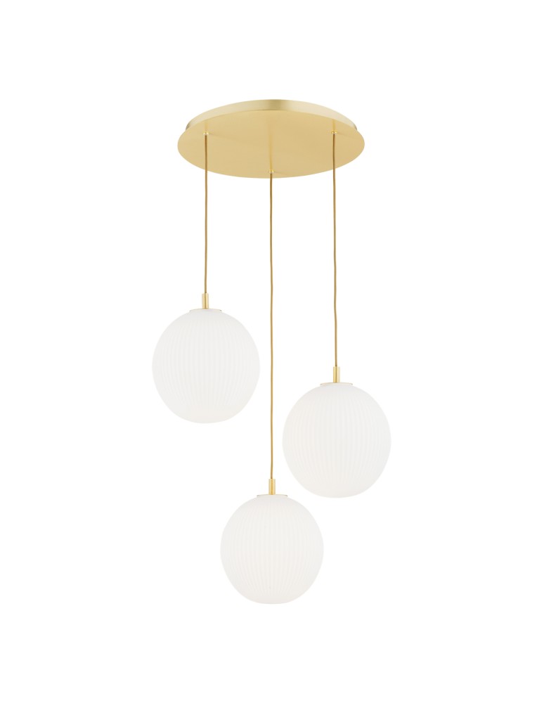 Pendant lamps spheres - Argon PALOMA 6306 glass, brass - product kolory-swiatla.pl 1