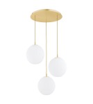 Pendant lamps spheres - Argon PALOMA 6306 glass, brass - product 2