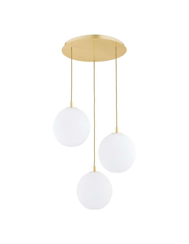 Pendant lamps spheres - Argon PALOMA 6306 glass, brass - product kolory-swiatla.pl 2