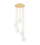 Pendant lamps spheres - Argon PALOMA 2183 glass, brass - product 2