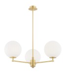 Chandeliers - Argon PALOMA 6307 glass, brass - product 1