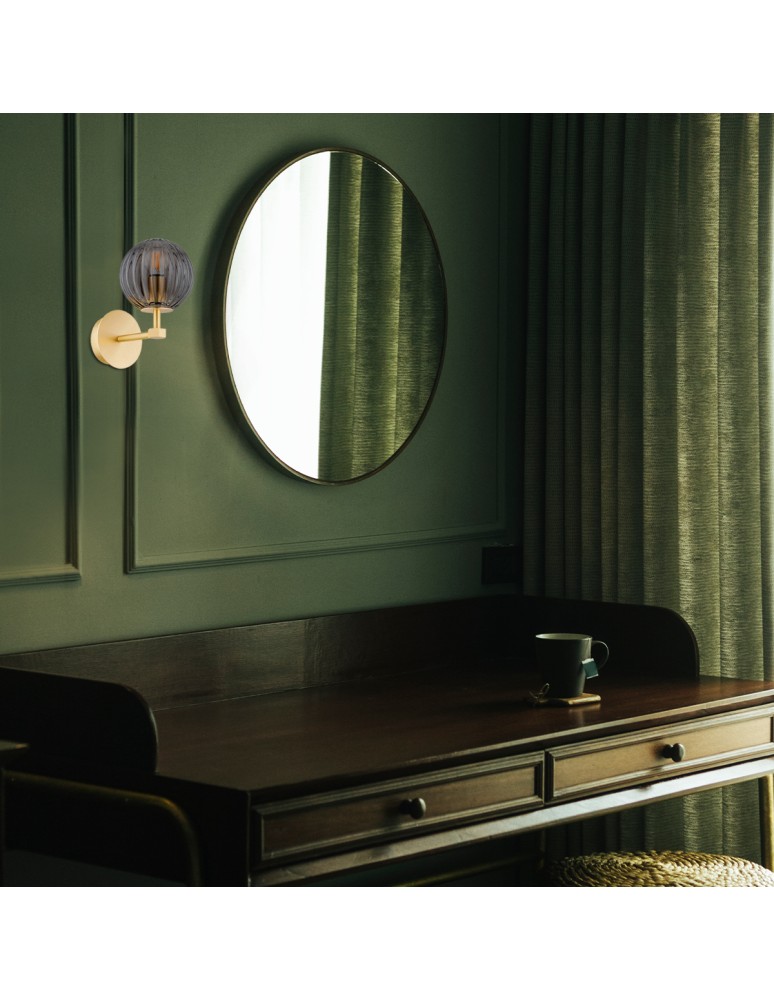 Wall lamps spheres - Argon PALOMA 8508 glass, brass - product kolory-swiatla.pl 3