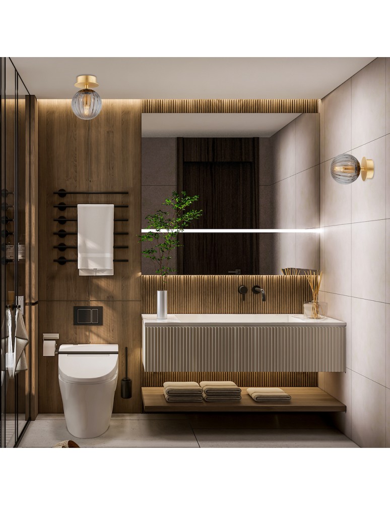 Ceiling lamps spheres - Argon PALOMA 8510 glass, brass - product kolory-swiatla.pl 3