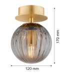 Ceiling lamps spheres - Argon PALOMA 8510 glass, brass - product 6