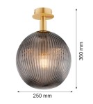 Ceiling lamps spheres - Argon PALOMA 8511 glass, brass - product 6