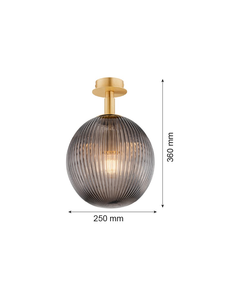 Ceiling lamps spheres - Argon PALOMA 8511 glass, brass - product kolory-swiatla.pl 6