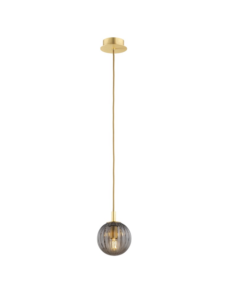 Pendant lamps spheres - Argon PALOMA 8512 glass, brass - product kolory-swiatla.pl 1