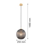 Pendant lamps spheres - Argon PALOMA 8513 glass, brass - product 5