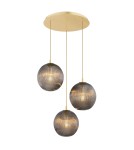Pendant lamps spheres - Argon PALOMA 6309 glass, brass - product 1