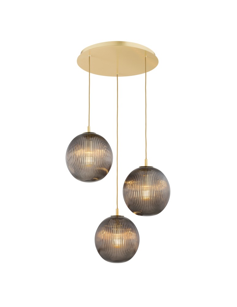 Pendant lamps spheres - Argon PALOMA 6309 glass, brass - product kolory-swiatla.pl 1