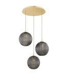 Pendant lamps spheres - Argon PALOMA 6309 glass, brass - product 2