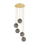 Pendant lamps spheres - Argon PALOMA 2185 glass, brass - product 2