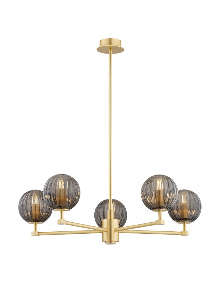 Chandeliers - Argon PALOMA 2186 glass, brass - product kolory-swiatla.pl 1