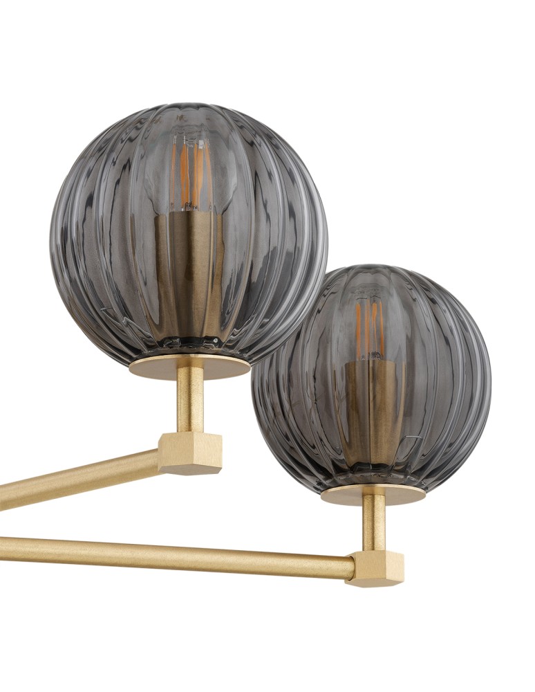 Chandeliers - Argon PALOMA 2186 glass, brass - product kolory-swiatla.pl 5