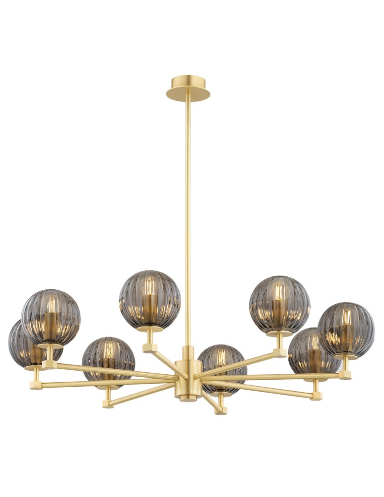 Chandeliers - Argon PALOMA 5069 glass, brass - product kolory-swiatla.pl 1