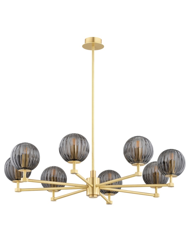 Chandeliers - Argon PALOMA 5069 glass, brass - product kolory-swiatla.pl 2