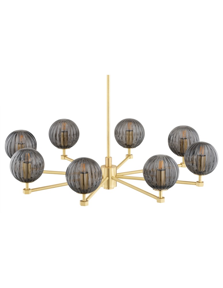 Chandeliers - Argon PALOMA 5069 glass, brass - product kolory-swiatla.pl 4